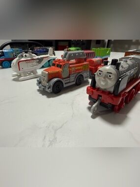 Thomas & Friends Red and Gray Ladder Fire Truck Vehicle